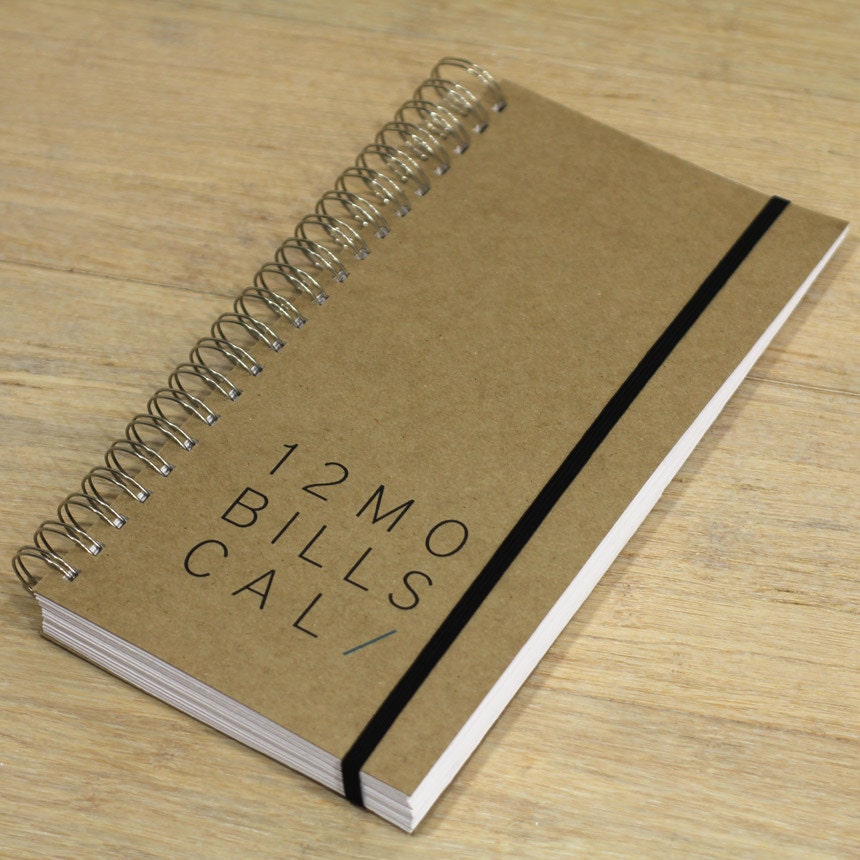 DIY bills calendar