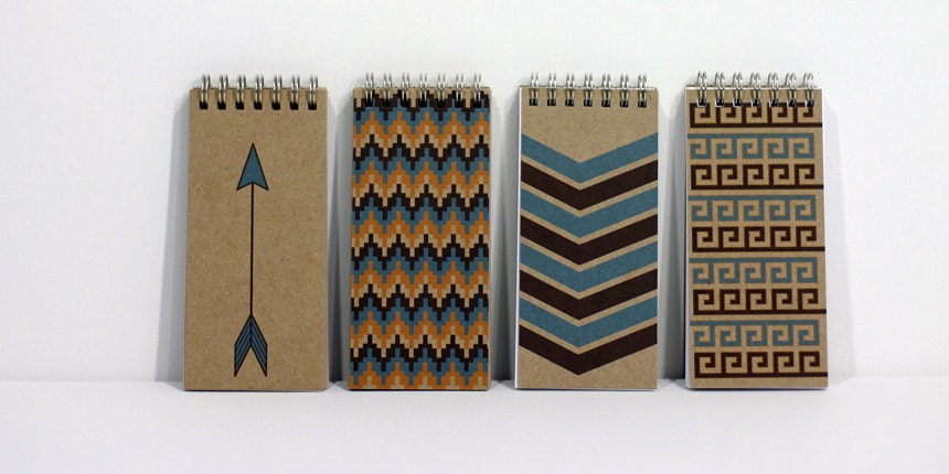 blue chevron notebook
