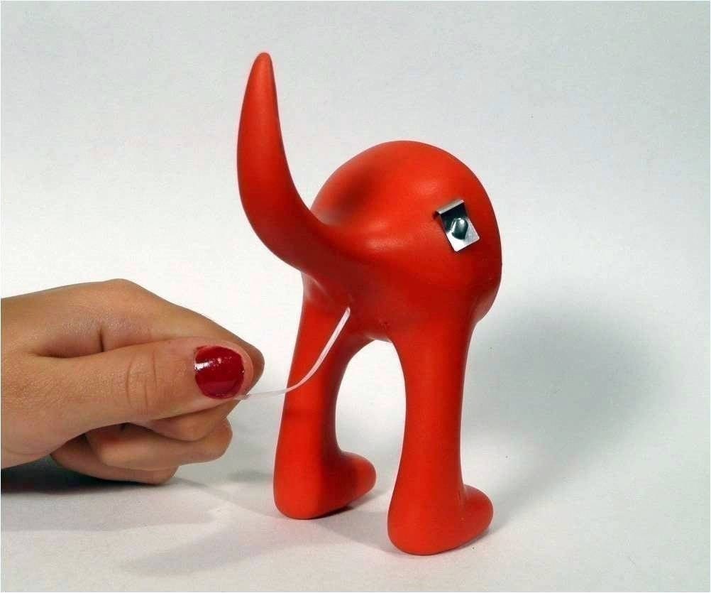 Dog Butt Floss - Clifford Red dental floss dispenser