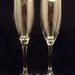 As seen in Wedding Style Magazine His and Hers Mustache and Lips Champagne Flutes by Jackglass on Etsy