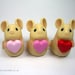 Tiny Valentine Love Mouse Ornament Sculpture Cake Topper Sold Individually