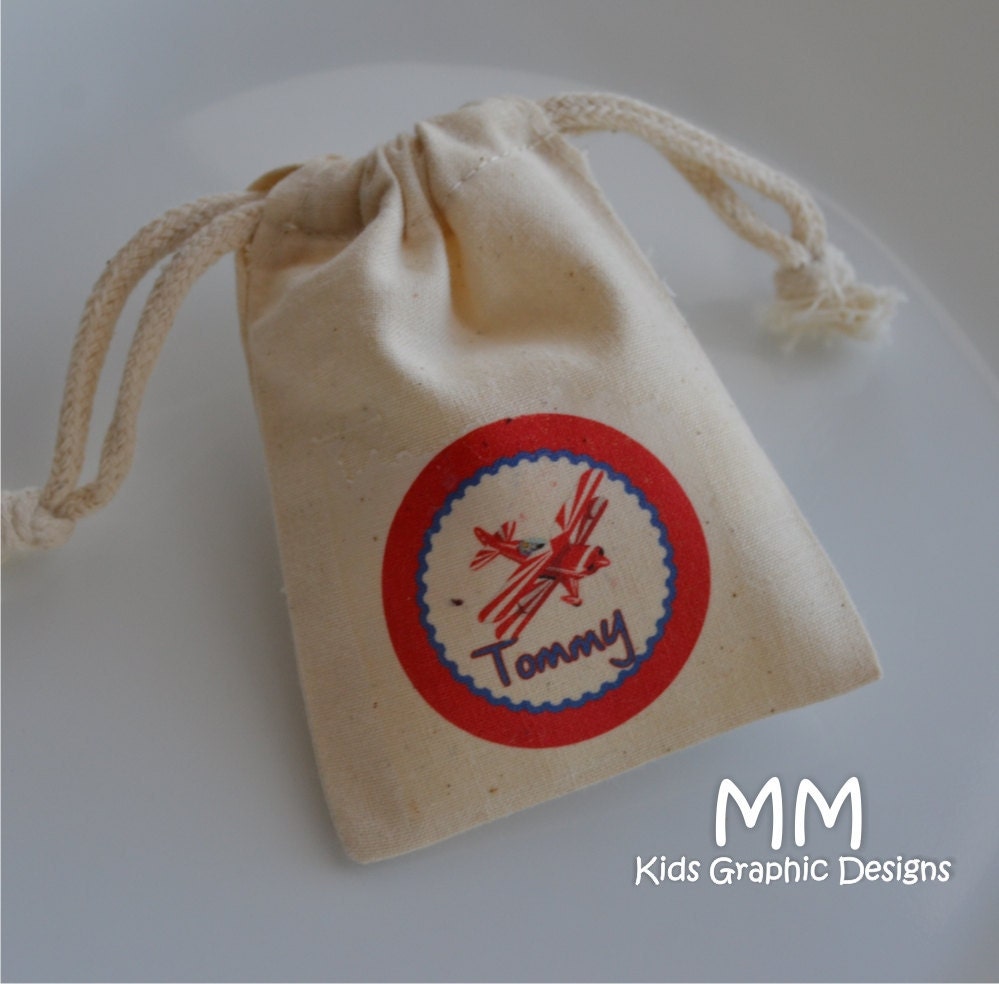 20 Muslin Favor Bags - 4x6inch - Birthday- Baby Shower - Thank You