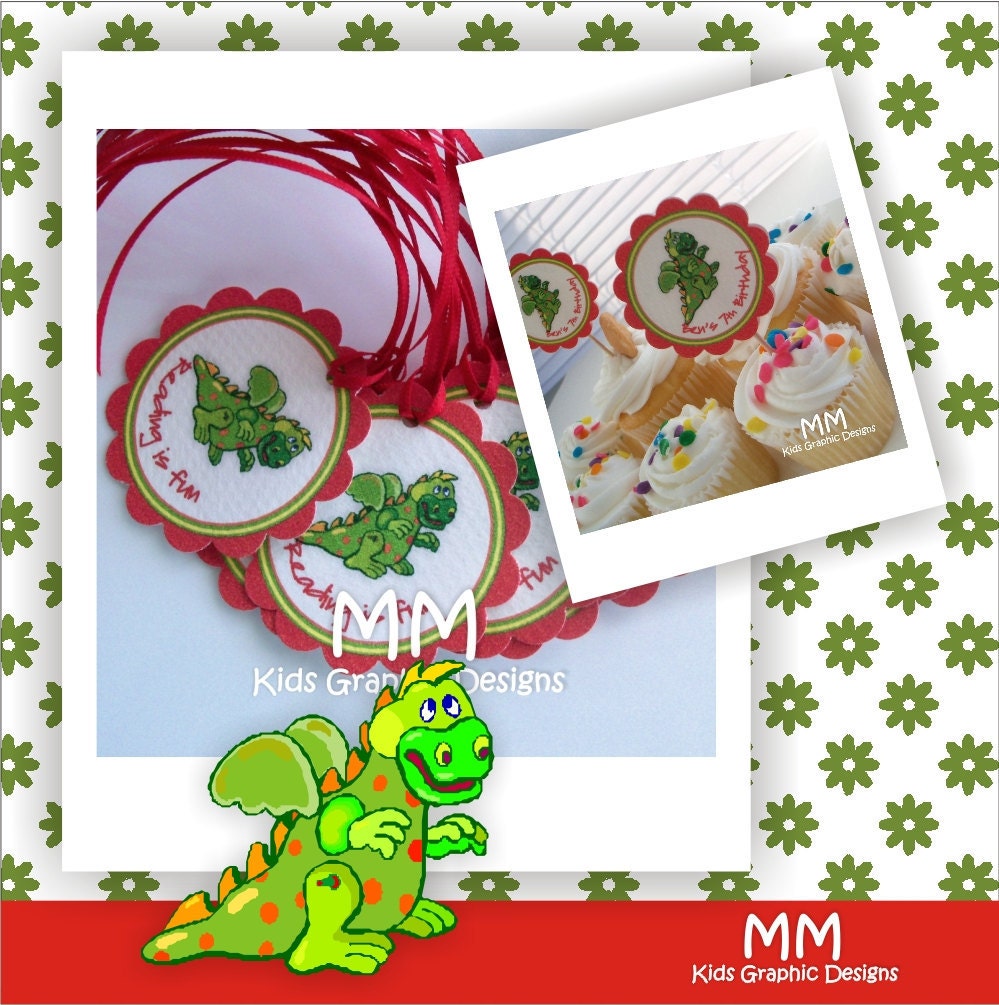 Dragon Theme - Birthday Custom Package - Set of 50 Il_570xn