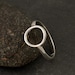 Sterling Silver Ring- Simple Silver Ring- Silver Circle Ring- Simple Modern Minimal Ring- Handmade Silver Ring- sizes 4 -11
