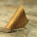 Brass ripple ring - cuff ring - textured - made to order