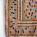 Pink, Blue, Black and Tan Mod Print Square Scarf
