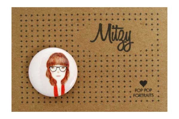Mitzy Button Badge