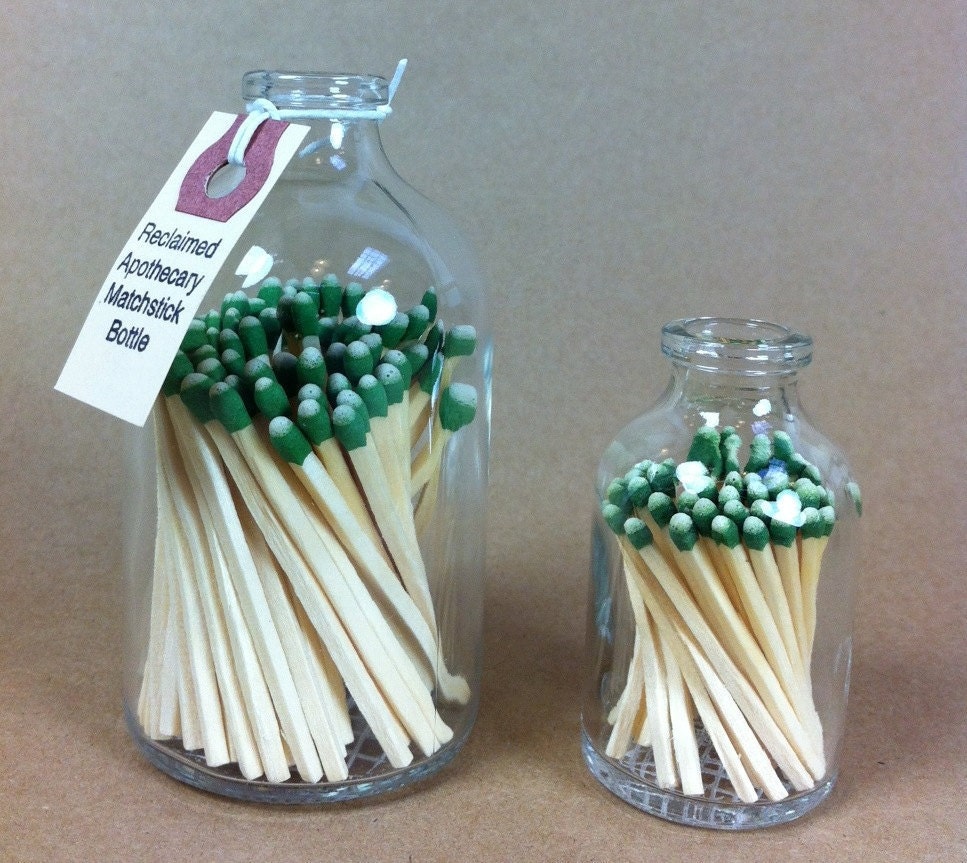 Small Apothecary Matchstick Bottle