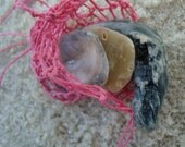 Hot Pink Beach Treasure Pouch Necklace for Treasure collecting