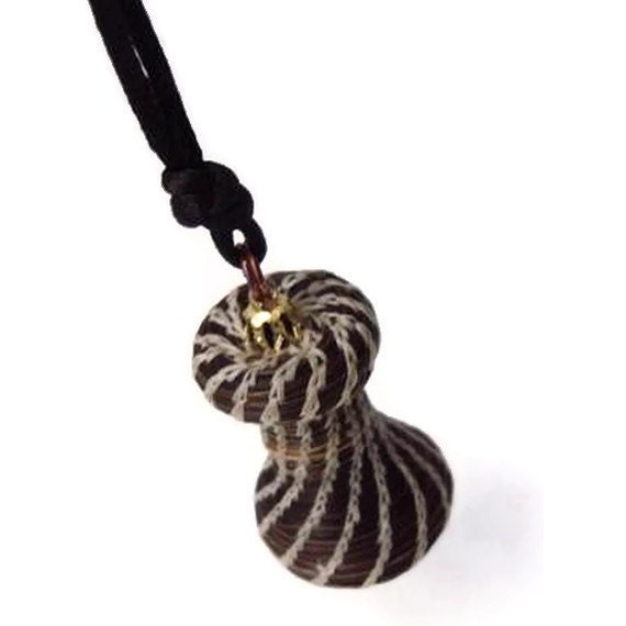 Horsehair Necklace, Horse Hair Jewelry, Coiled Basketry