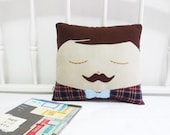 Moustache Man Cushion - Moustache George