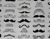 Alexander Henry Where's My 'Stache in Natural - 1 Yard