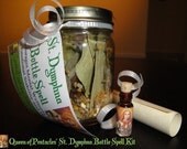 St. Dymphna Hoodoo Bottle Spell Kit for Mental Health and Clarity