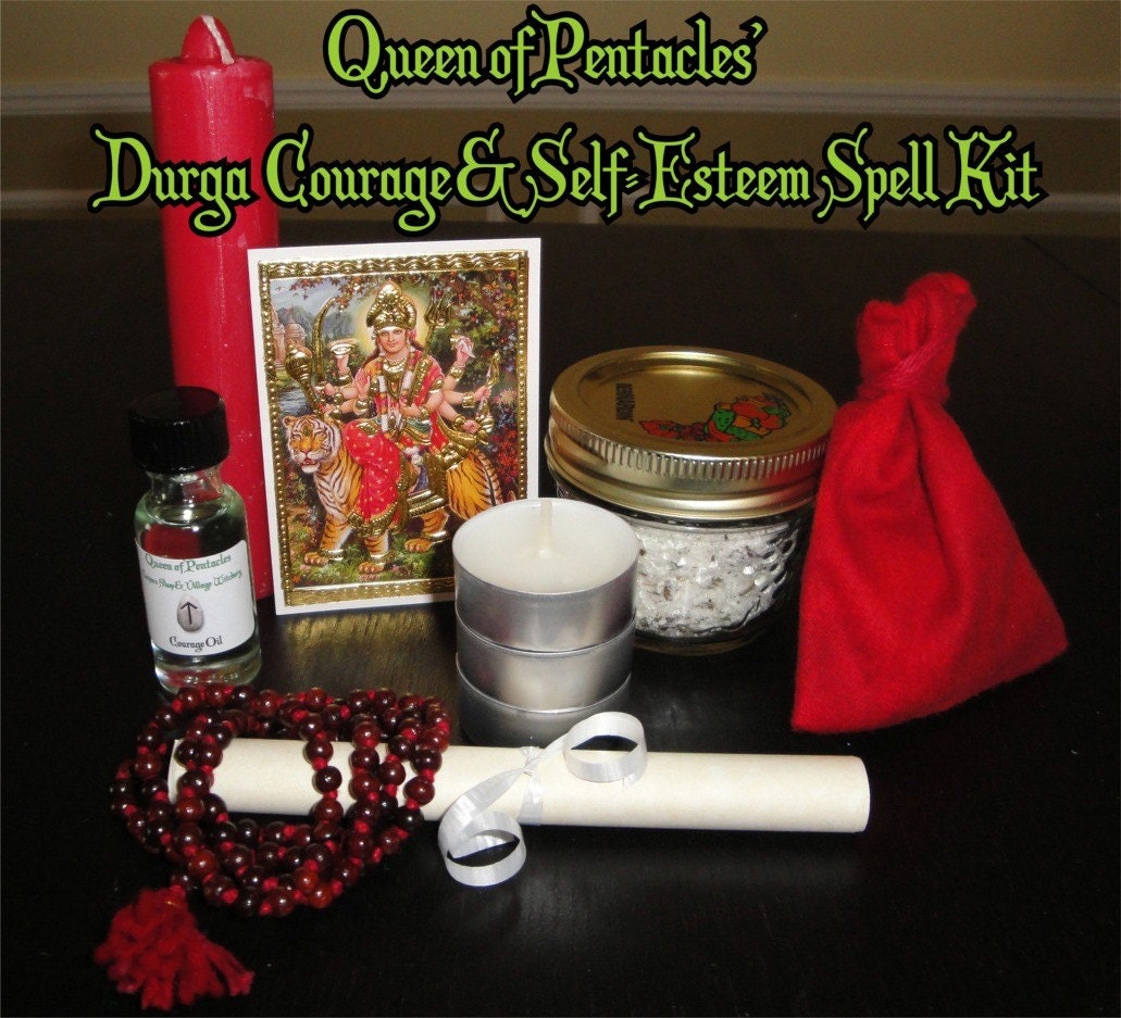 Durga Hoodoo Spell Kit for Courage and Self Esteem