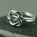 Silver Double Love Knot Ring / Infinity Knot Ring / Mother Daughter Ring / Best Friends Ring / Sisters Ring