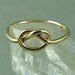 Gold Knot Ring / Gold Love Knot Ring / Mother Daughter Ring / Infinity Ring / Tie the Knot Ring / Best Friend Ring