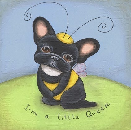 French Bulldog Bouledogue Francais Art Print Dasha Goux