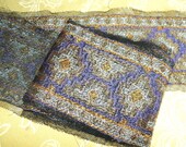 1920s Original Art Deco Trim Embroidered Geometric on net perfect for clothing, dress sash