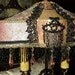 Handmade Antique Beaded Lampshade 1920s metallic lace, Victorian, Gothic Candleabra Lamp