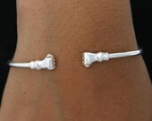 Bracelet Unisex Jewelry Sterling Silver Fist Bangle