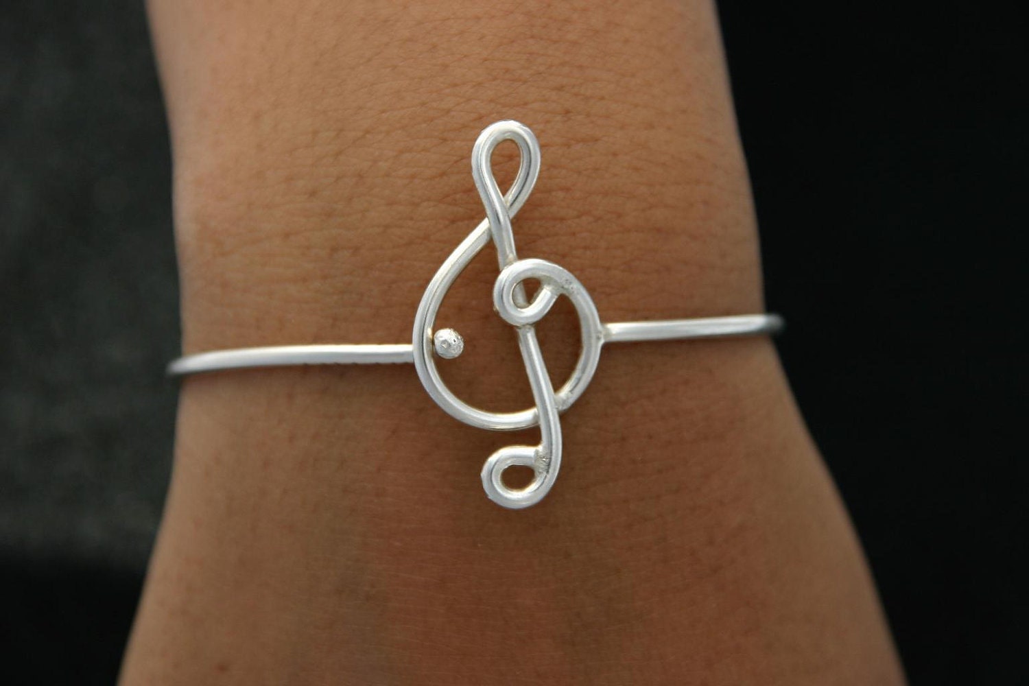 Silver Music Notes