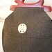 Charcoal Black and Apple Red Wooden Handle Handbag READY TO SHIP