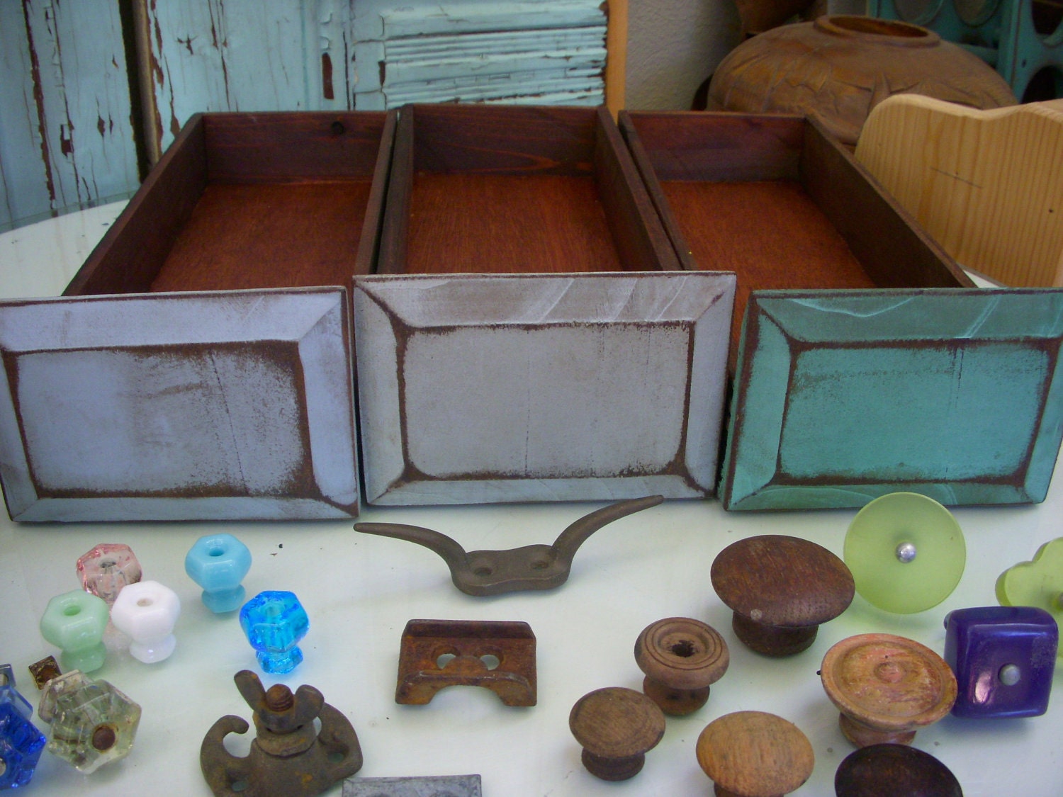 Wooden Library Drawer - Wedding - CD Storage - You Choose Color