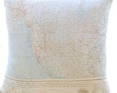 Silk Aviator Map Cushion (Arakan-India)