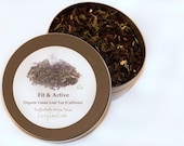 Organic Fit and Active Loose Leaf Tea Tin 20 cups of brewed tea