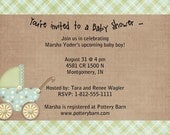 Printable Baby Buggy Shower Invitation