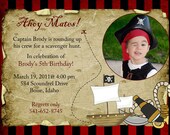 Printable Pirate Birthday Invitation