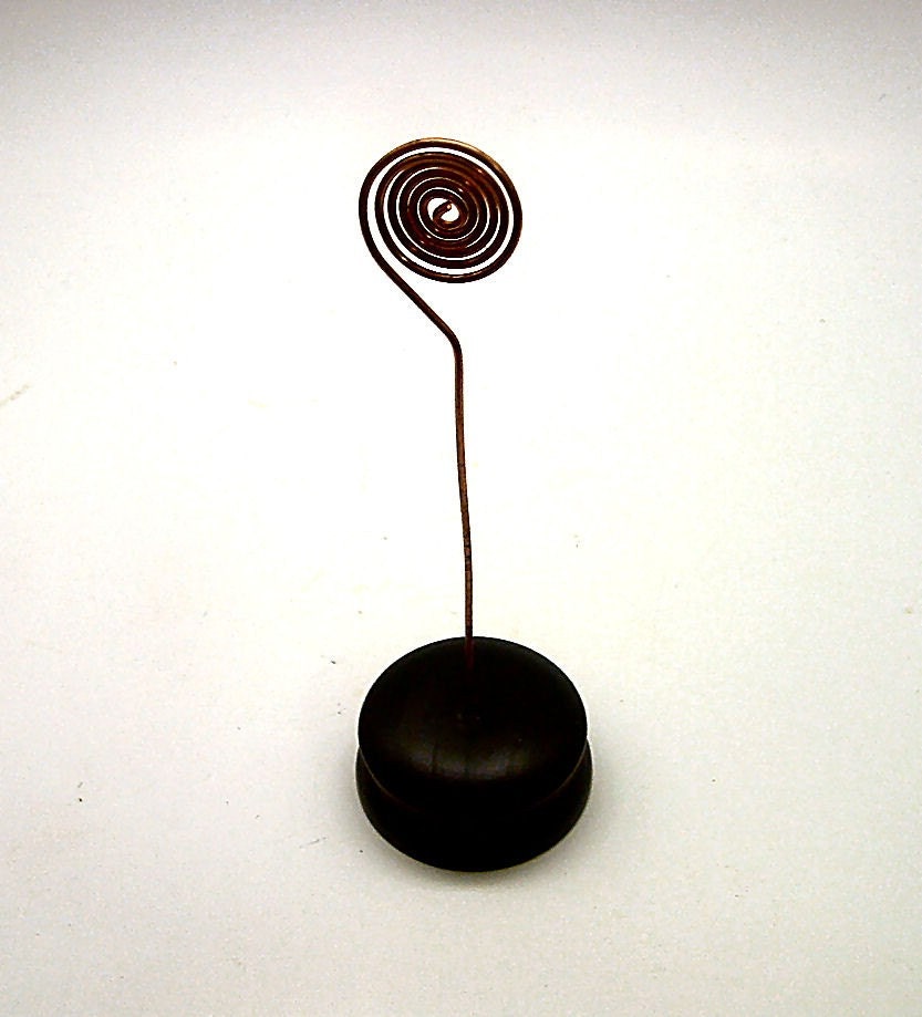 Ebonized Walnut Memo Holder