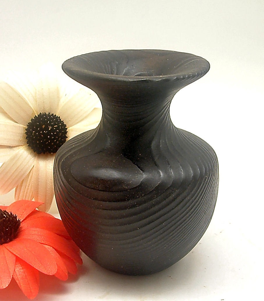 Dark Purple Textured Vase
