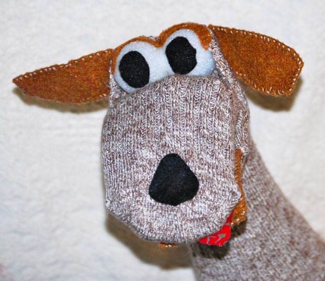 Dog Sock Puppet