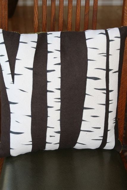 Birch Pillow in Wool Felt