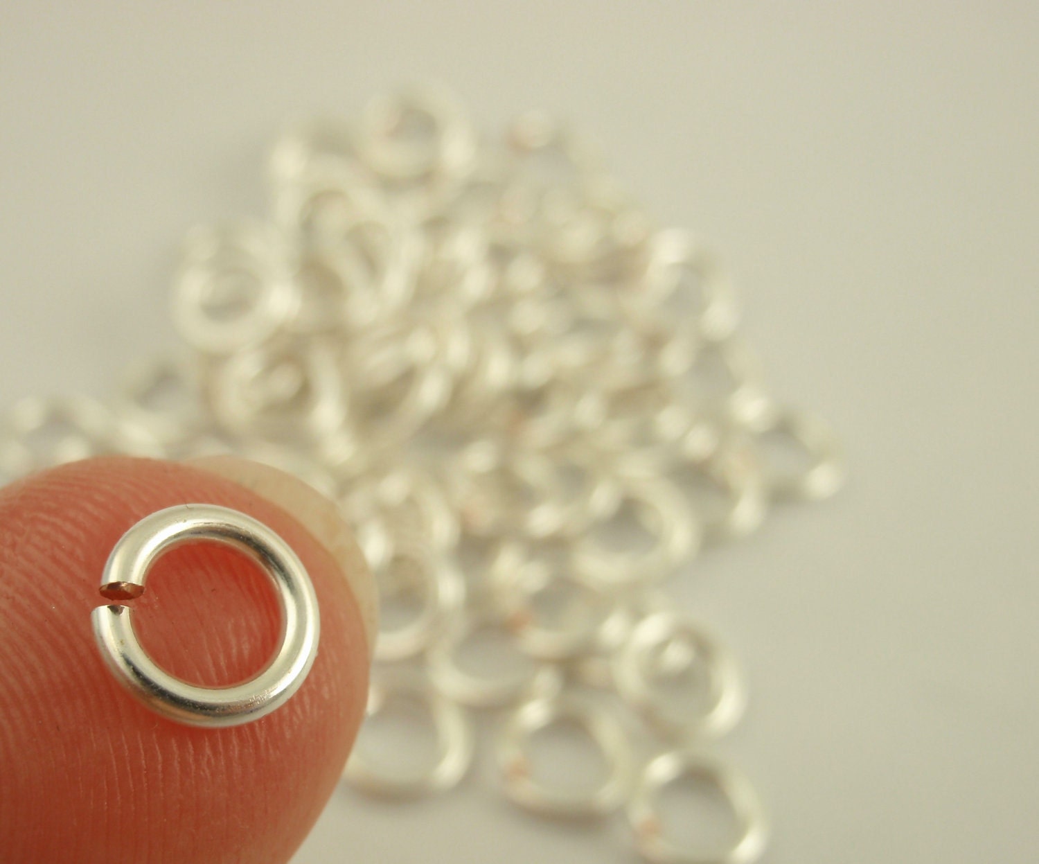 220 Jump Rings 16 gauge 4.5 mm ID Fine Silver with Copper Core - Half Hard - Custom Handmade