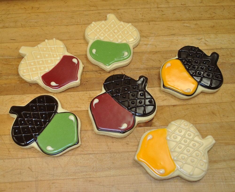 Fall Acorn Hand Decorated Sugar Cookies - 1 Dozen Il_170x135