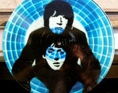 John Lennon and Paul McCartney of the Beatles Spray-Painted on Record (Vinyl) BUY any 3 RECORDS get a 4th FREE