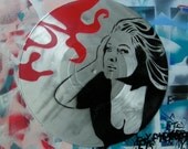 Adele Spray-Painted on Record (Vinyl) BUY any 3 RECORDS get any 4th FREE