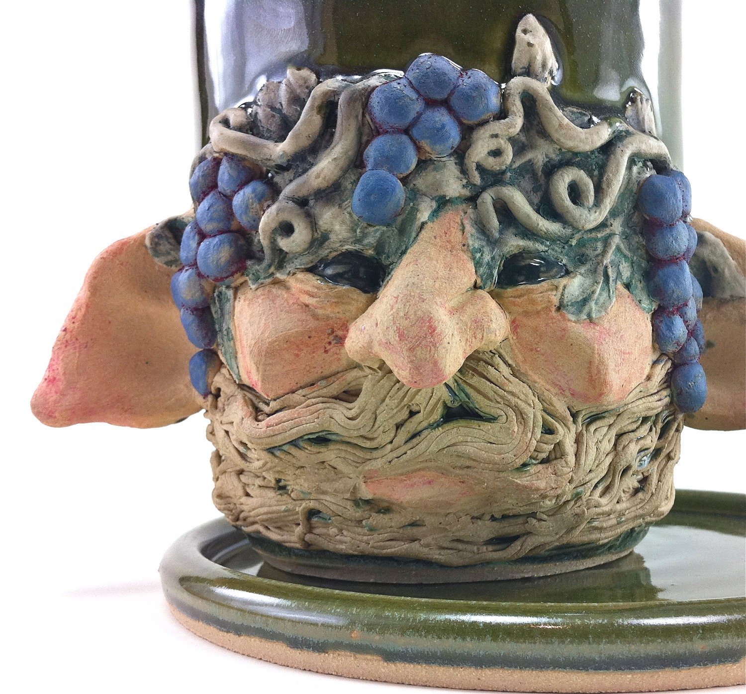 Garden Gnome Planter with Grapes