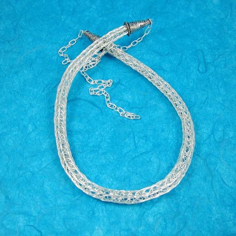 Sterling Viking Knit Necklace