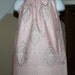 Pillowcase dress toddler Easter dresses puttin on the ritz pink gray , 3, 6, 9, 12, 18. 24, mos. 2t, 3t, 4t, 5t