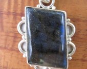 Labradorite Silver Cloud Pendant