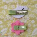 Cloe - Everyday Button Hair Clip Set / Girls Hair Clips / Button Hair Clips