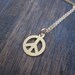 My Little Peace Sign Necklace