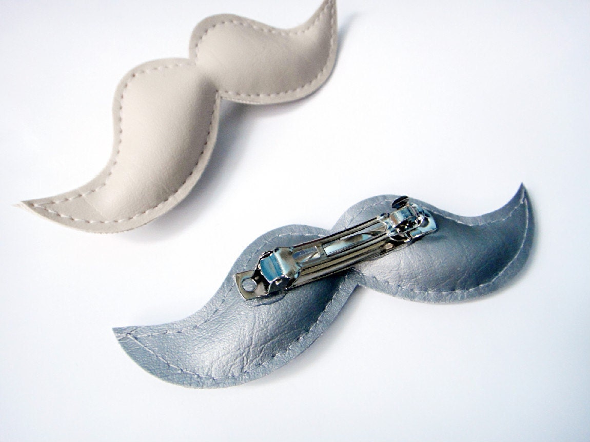 Mustache Hair Clips