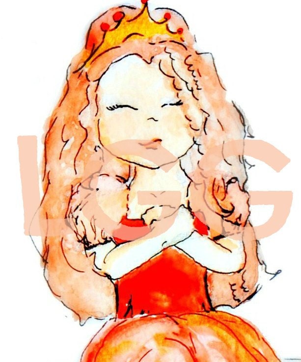 Children Decor, Fairytale Print, Princess art, But I am NOT a frog