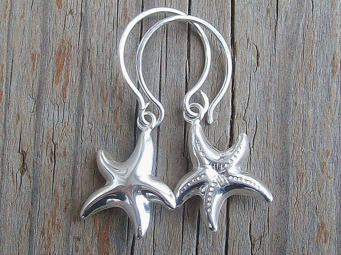 Starfish Dangle Earrings...Sterling Silver