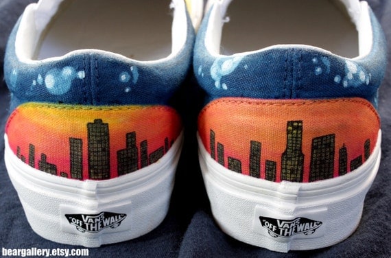 Custom Vans-- City Scape Chicago