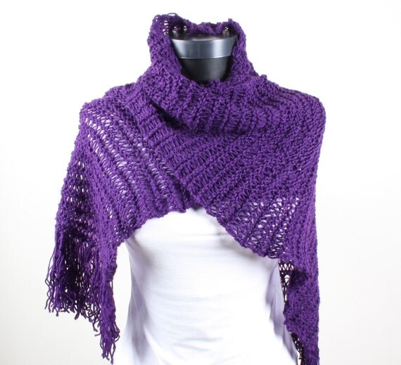 Purple,Shawl,Perfect for winter,
